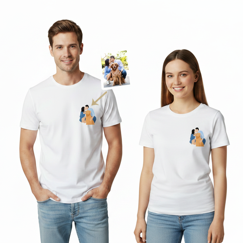 Camiseta personalizada con foto a color