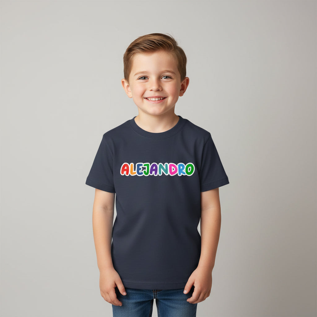 Camisetas Personalizadas con nombre para Niños y Niñas