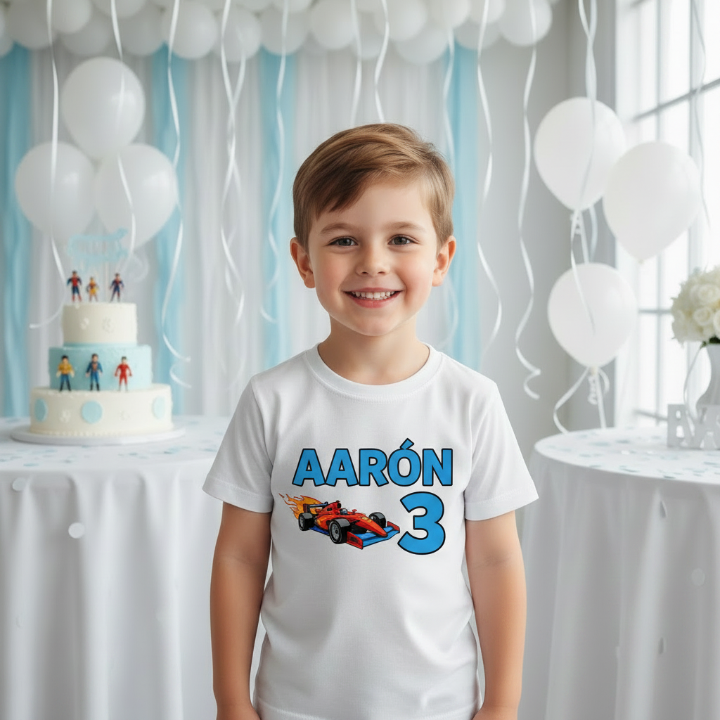 Camisetas Personalizadas de Cumpleaños para Niños y Niñas