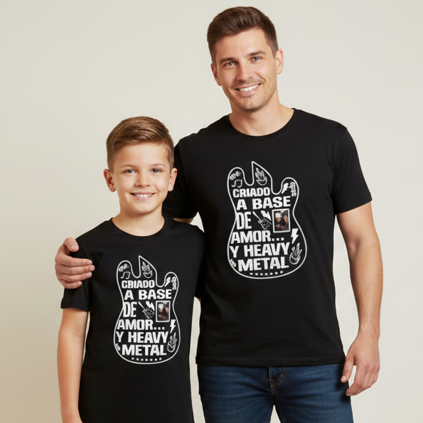 Pack Camisetas Padre e Hijo – Edición Rock