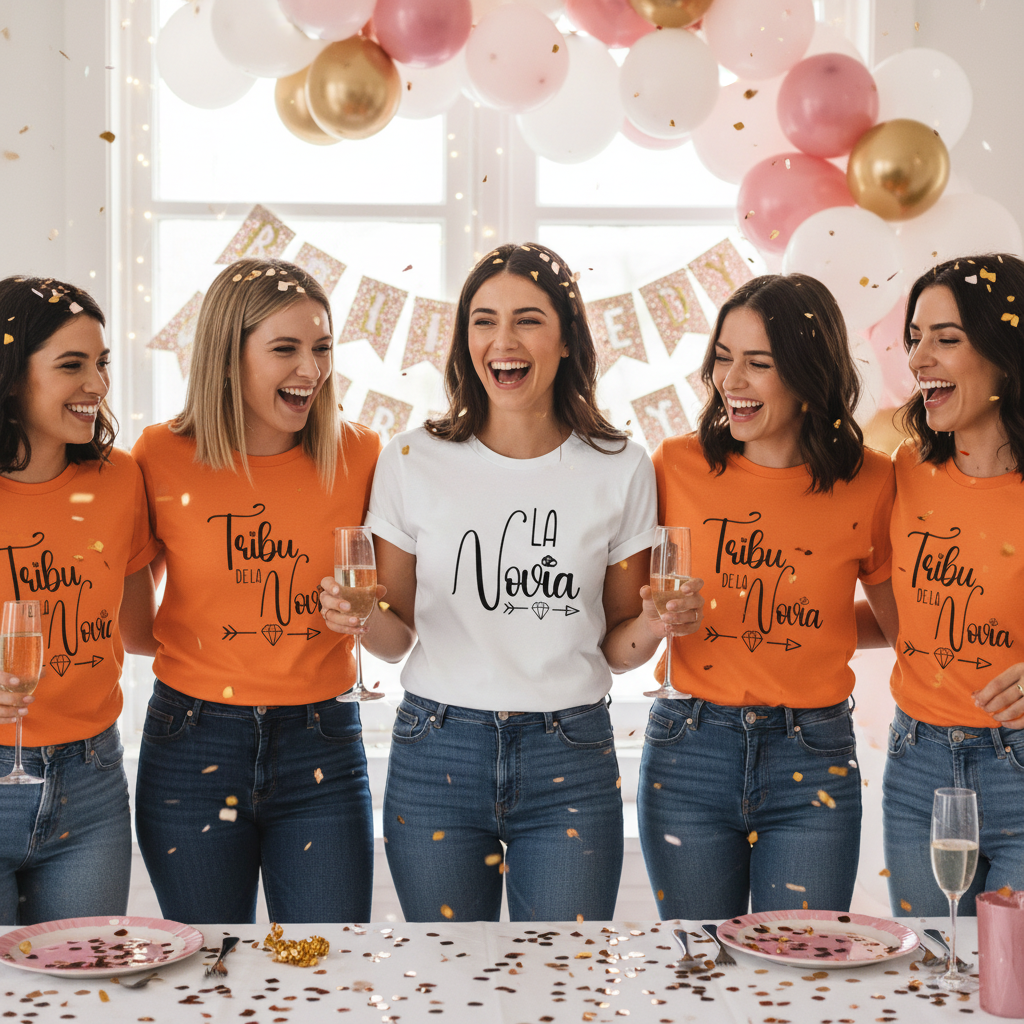 Camisetas para despedidas de soltera con nombres