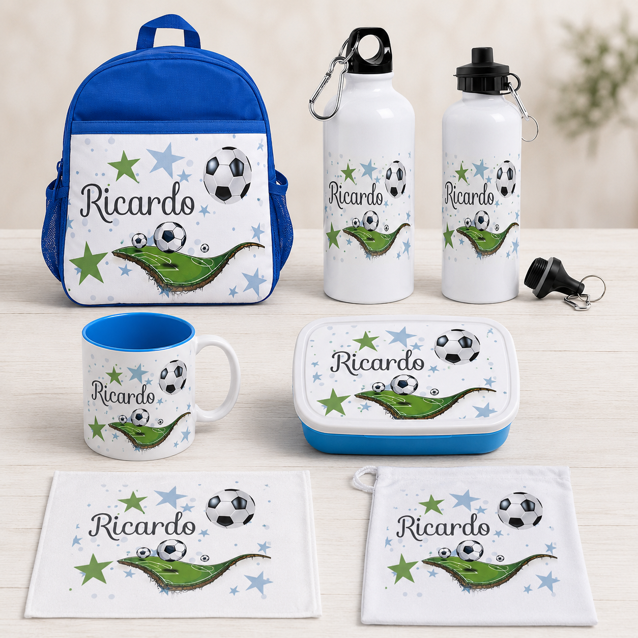 Bidón de agua personalizado con Pitorro-Fútbol