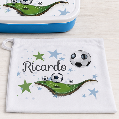 Bolsa de Merienda Personalizada para Niños - Fútbol