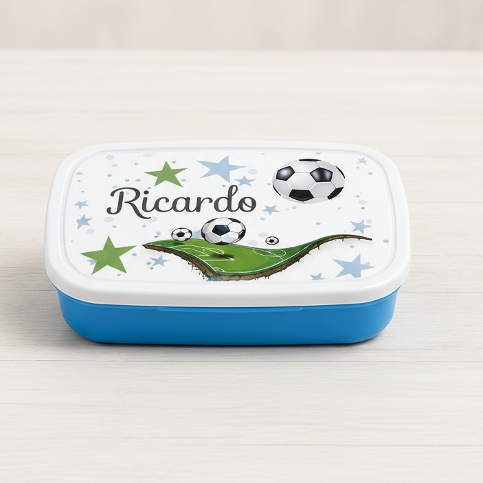 Portamerienda personalizado Escolar: Diseño Fútbol