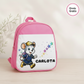 Mochila Escolar Rosa Personalizada - Mikka Mágica