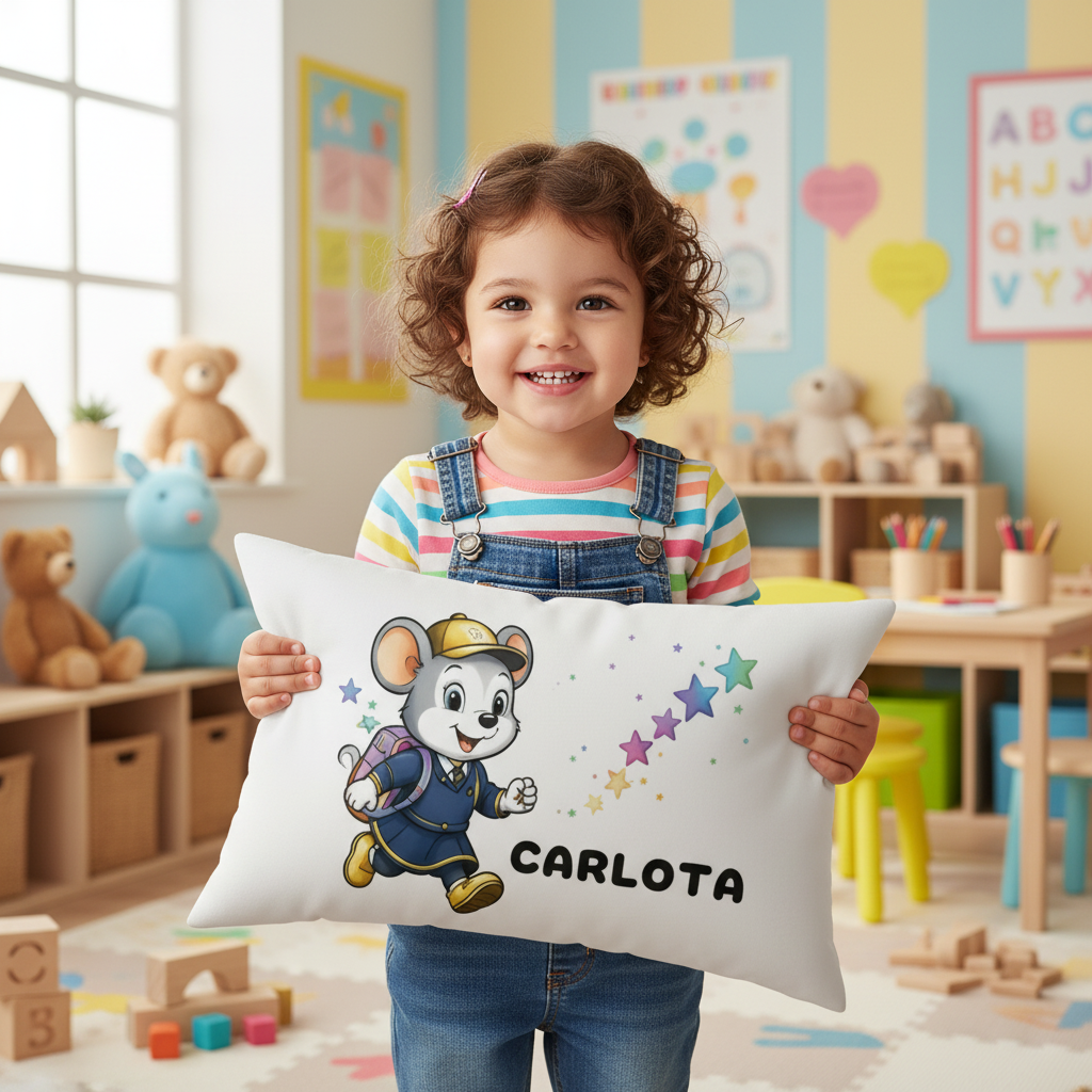Cojin Guardería Personalizado para Niños - Mikka Mágica