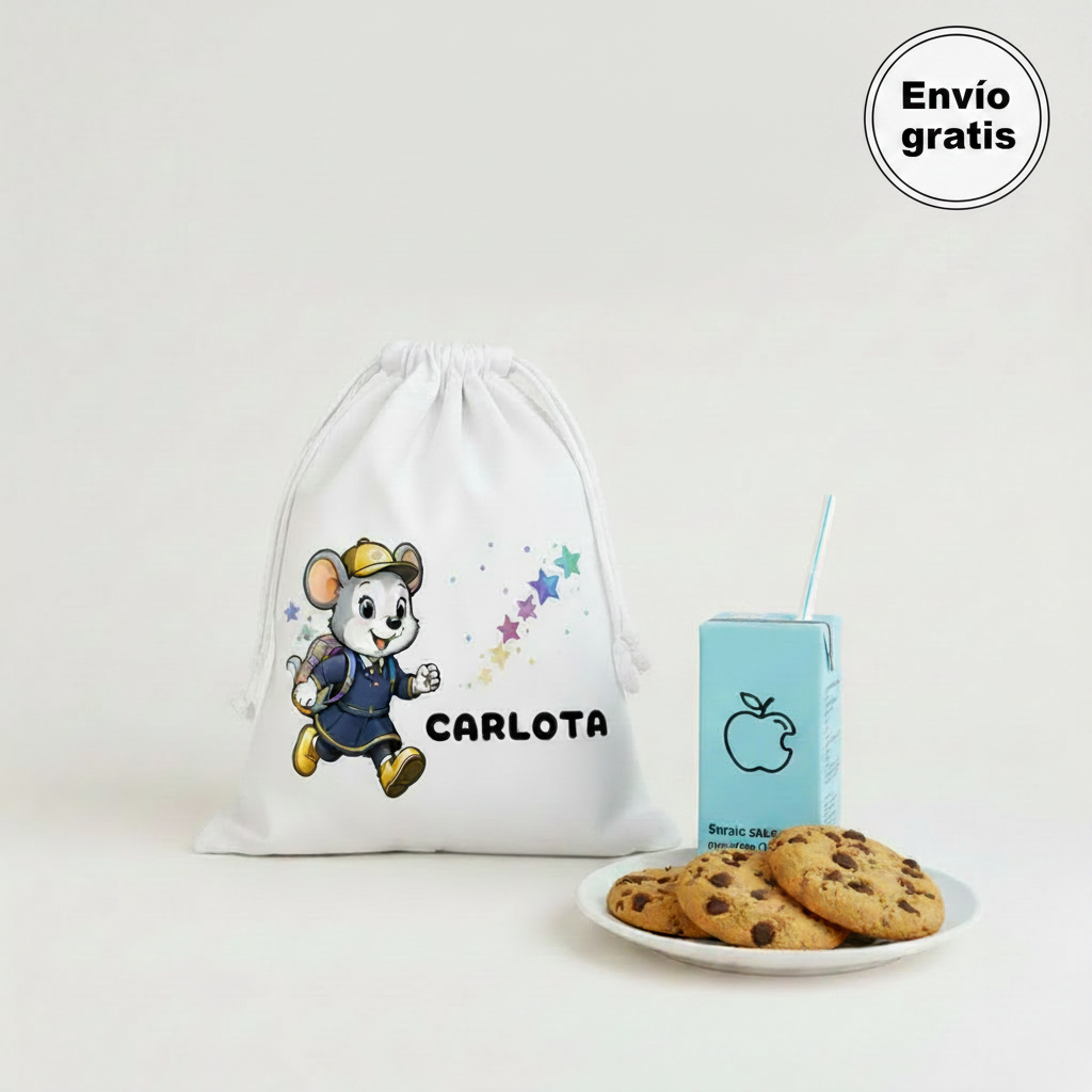 Bolsa de Merienda Personalizada para Niños - Mikka Mágica