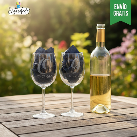 Copa de vino grabada: un regalo inolvidable