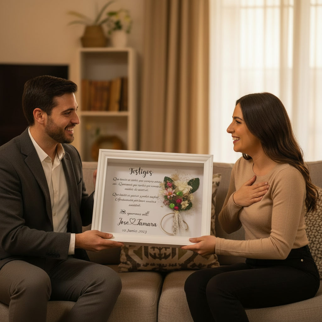 Cuadro y Lámina con RAMILLETE DE FLORES