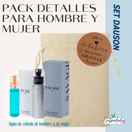 Pack colonia hombre + colonia mujer