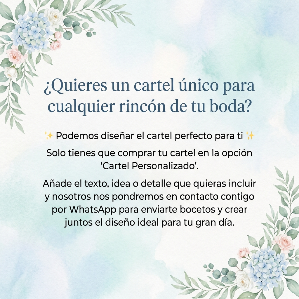 Cartel de cartón pluma para bodas: Deja tus deseos