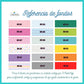 Tarro con tapón de colores etiqueta personalizada para invitados
