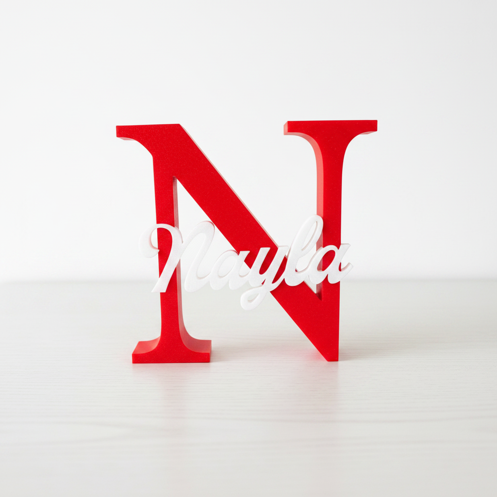 Inicial con Nombre Personalizada Para Decoración Infantil