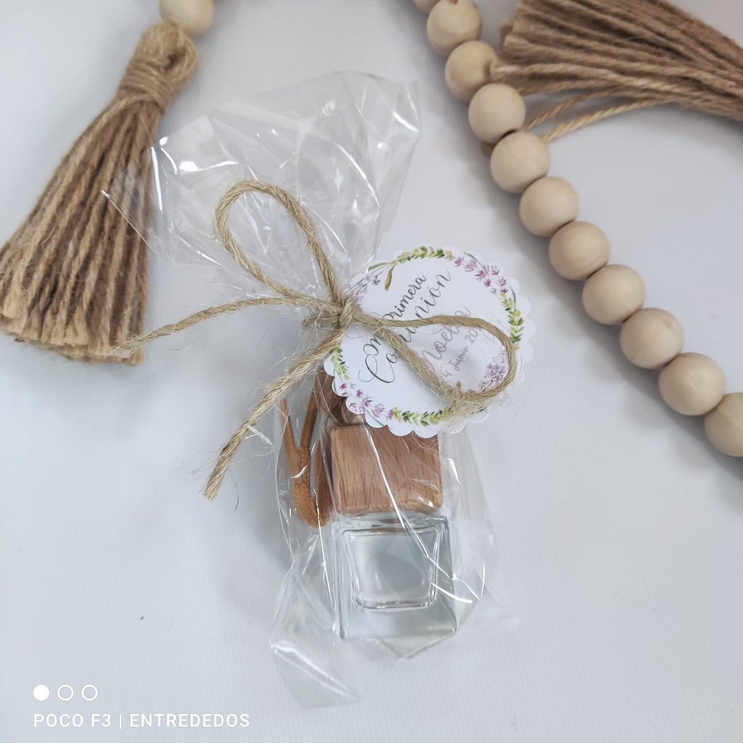 Ambientador de Coche Personalizado – Bautizo, Comunión o Boda