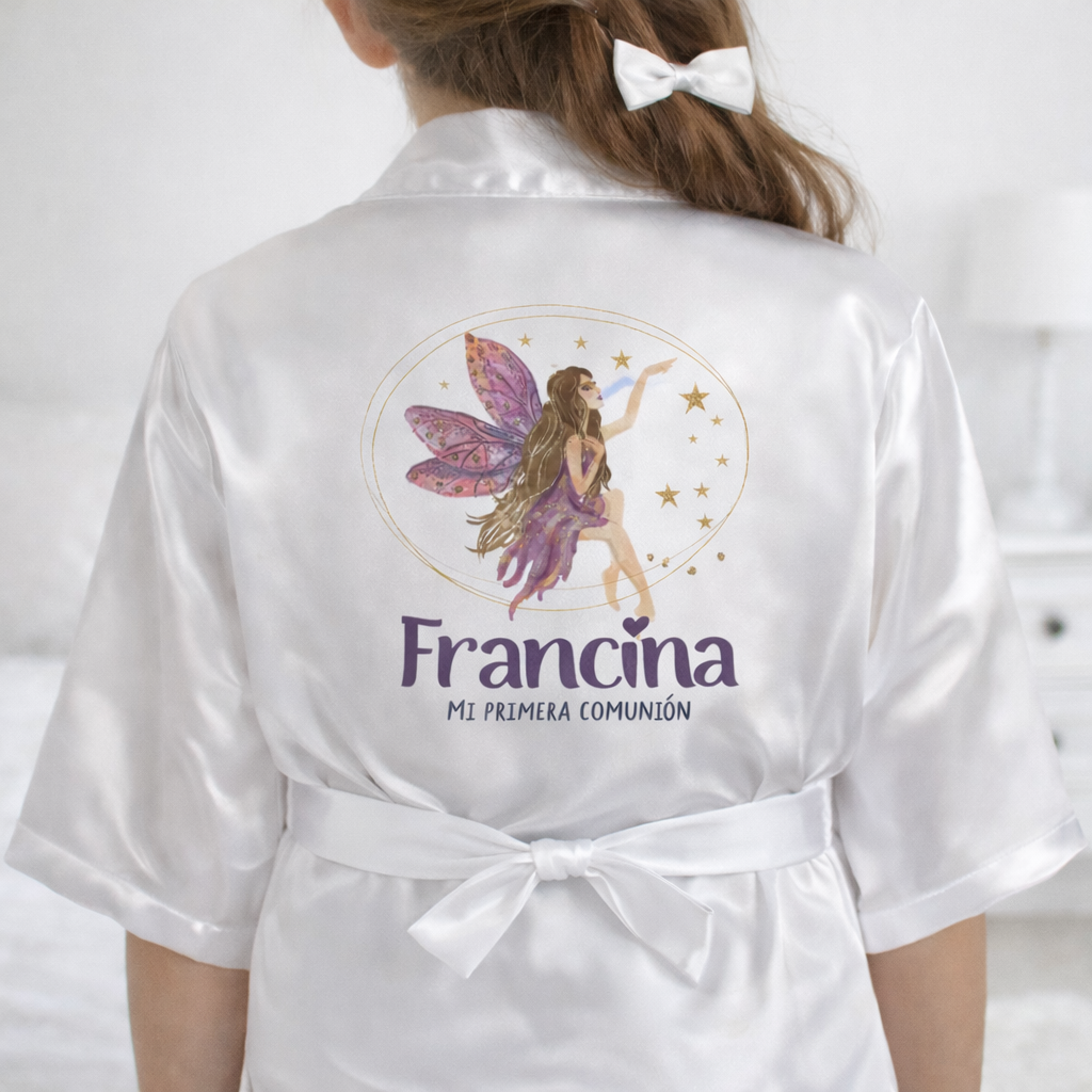 Bata de Comunión con Personaje Personalizado