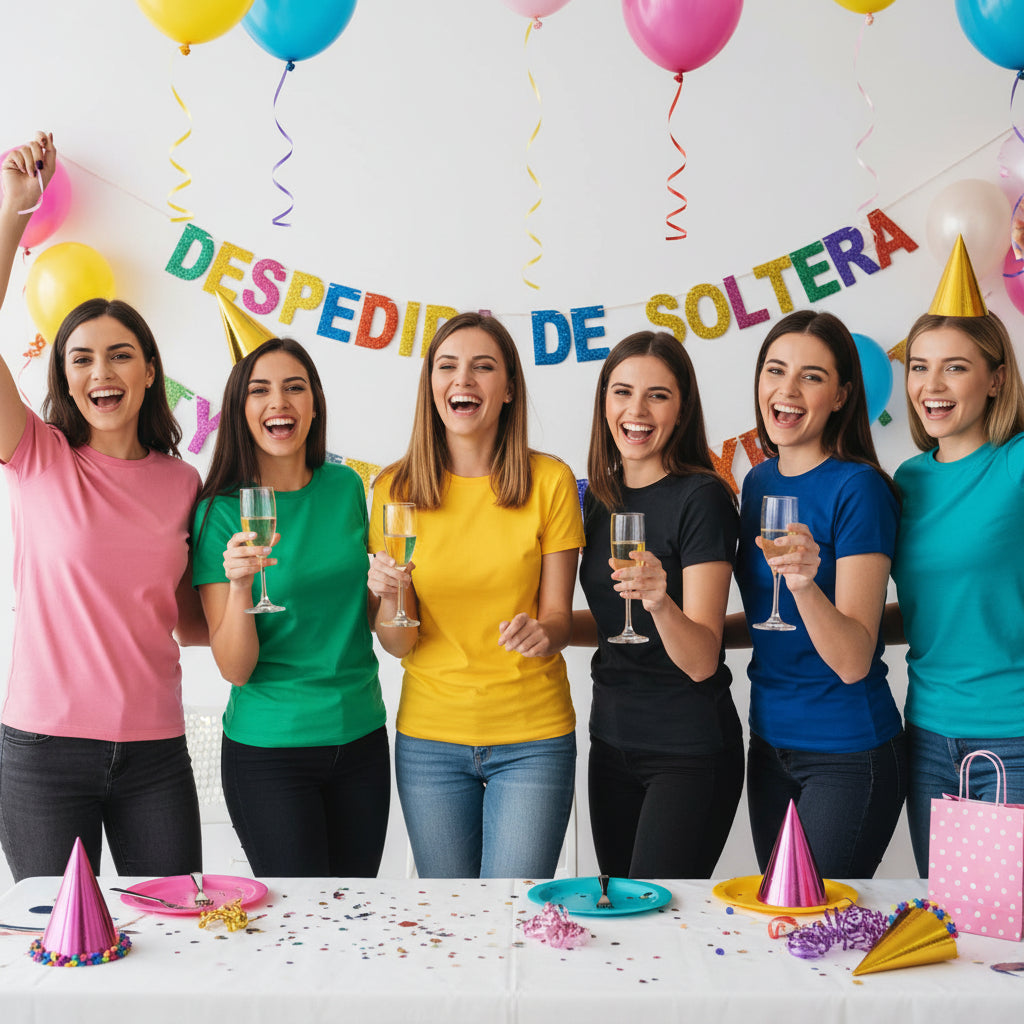 Camisetas de algodón personalizadas para despedidas | Diseño exclusivo y único