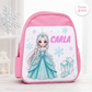 Mochila Escolar Rosa Personalizada - Princesa de Hielo