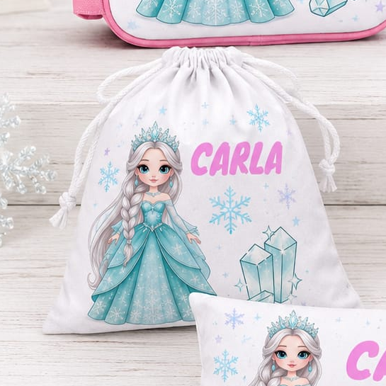 Bolsa para la muda personalizada - Princesa de Hielo