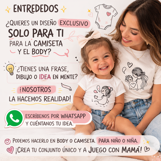 Camisetas y Bodys Personalizados para Mamás e Hijos