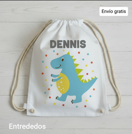 Mochila de cuerdas para Niños Personalizada - Dinos