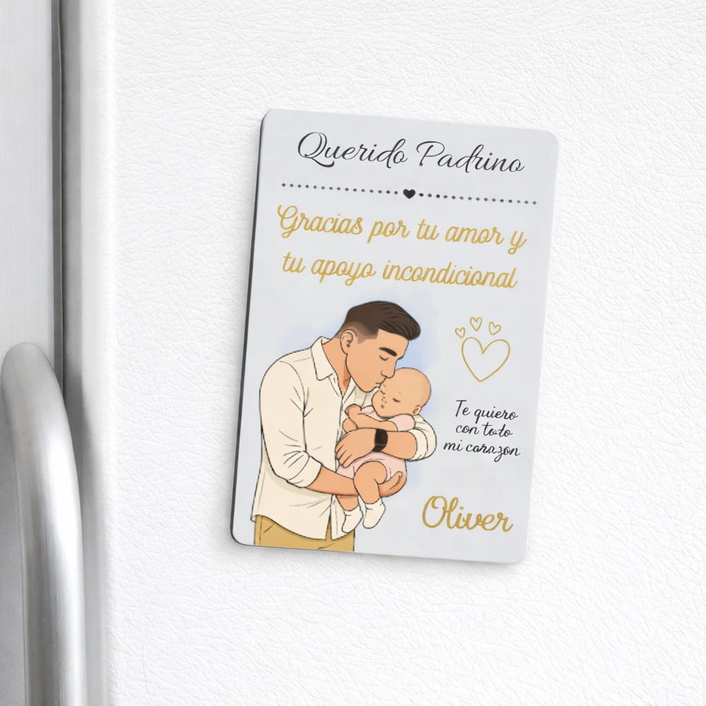 Set de Taza + Imán Personalizado: Querido Padrino