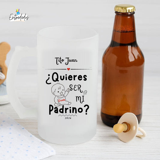 Jarra Original para Pedir que Sea Padrino o Madrina