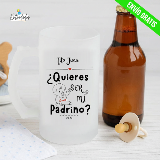 Jarra Original para Pedir que Sea Padrino o Madrina