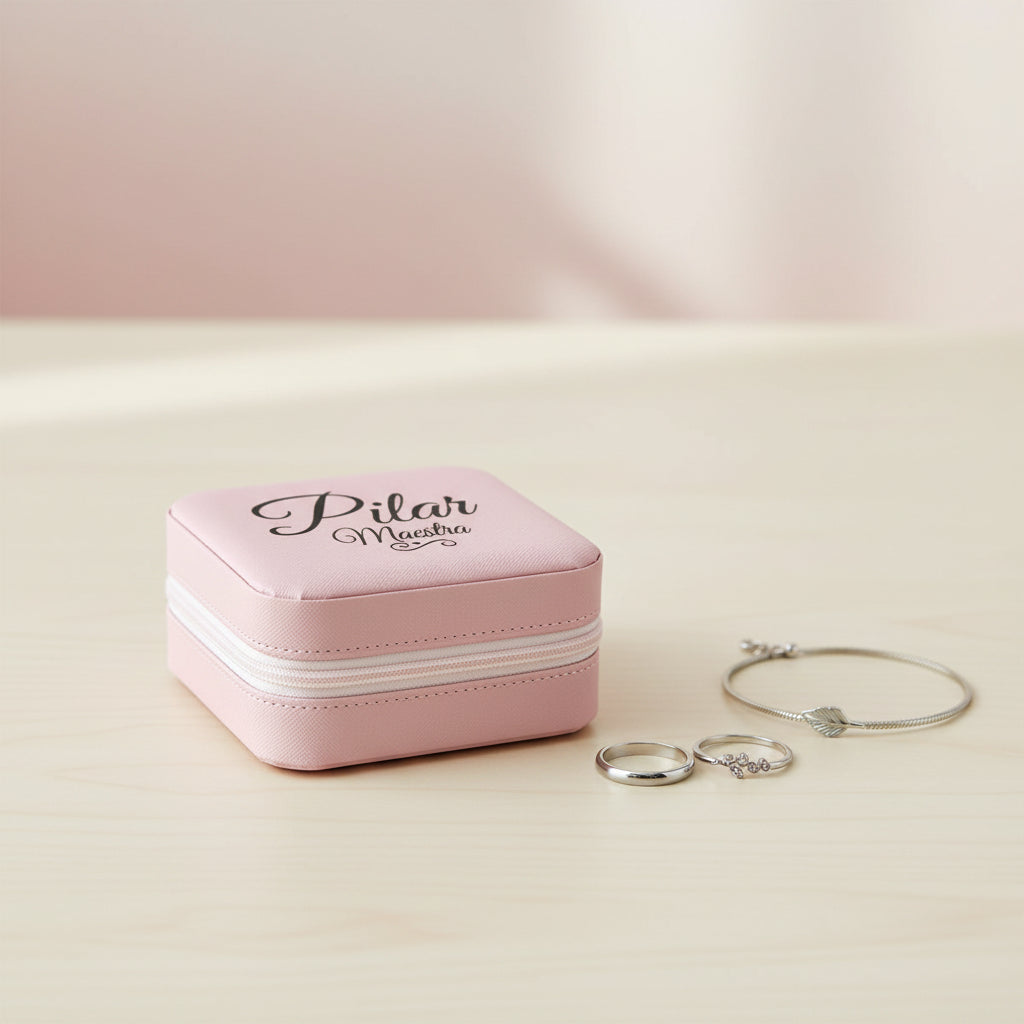 Set regalo para profesora: joyero, pulsera y llavero personalizados