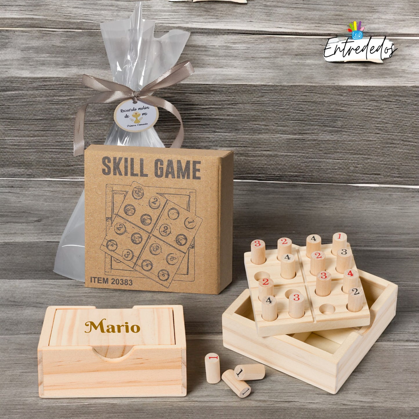 Juego de Habilidad Sudoku en Madera – Personalizado