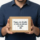 Caja regalo personalizada para papá – Silueta padre e hijo