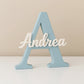 Inicial con Nombre Personalizada Para Decoración Infantil