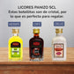 Licores Panizo 5 cl Surtidos con Vasito, Bolsa y Etiqueta Personalizada