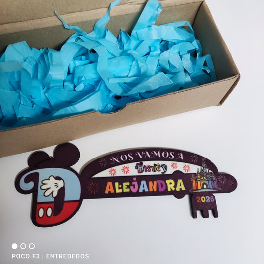 llave Disney personalizada con tu nombre