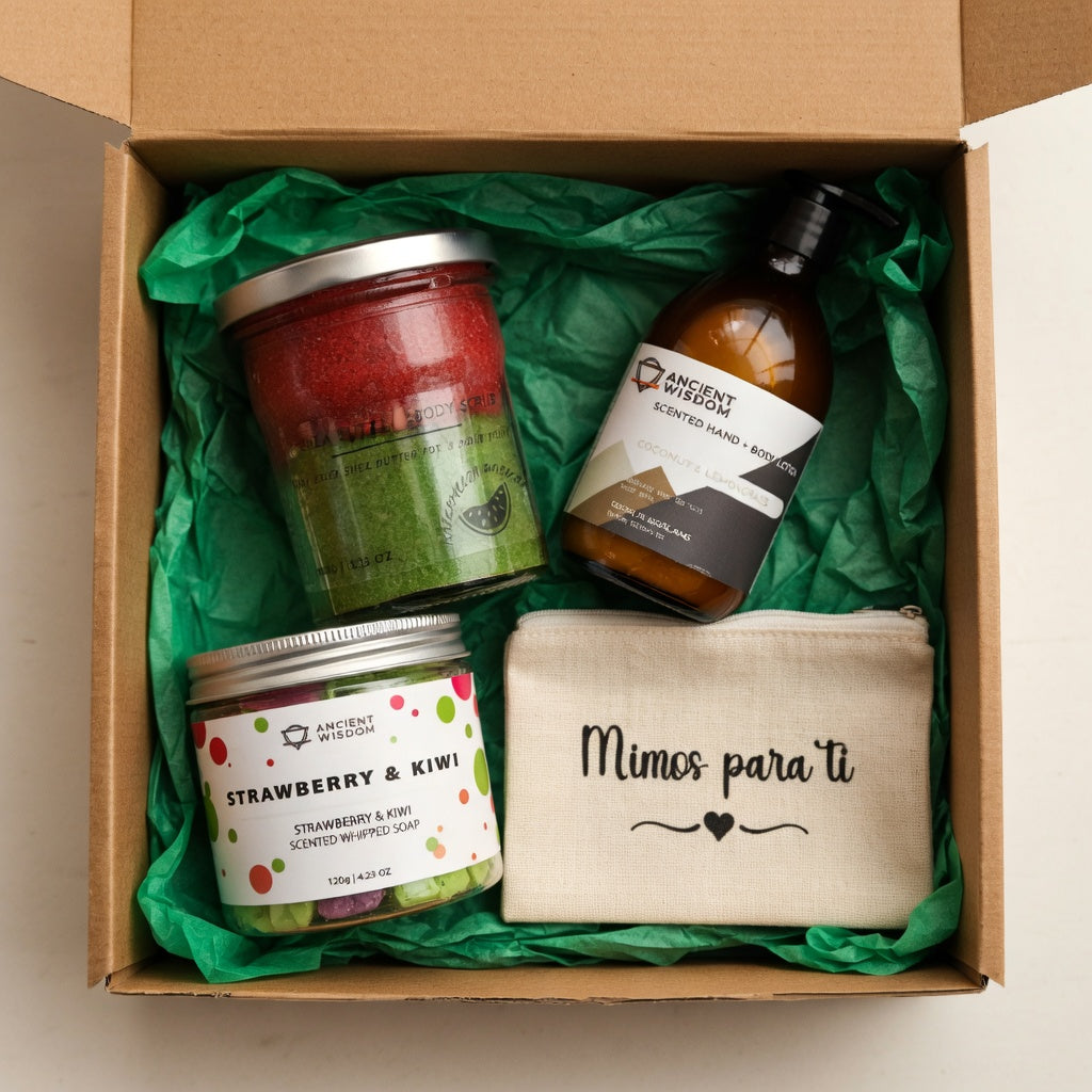 Caja regalo “Mimos para ti” – Pack de cuidado corporal y bienestar