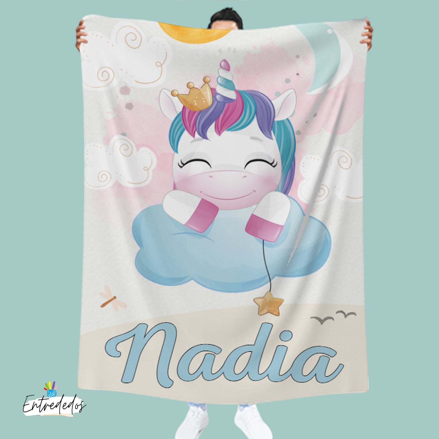 Manta Para Bebé  Polar Personalizada  – Suave, Segura