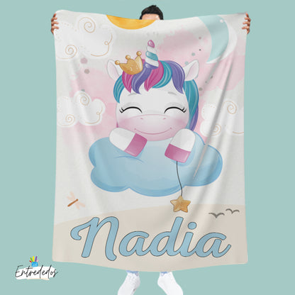 Manta Para Bebé  Polar Personalizada  – Suave, Segura