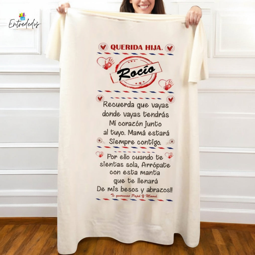 Manta con Nombre Personalizado – Detalle Único para Hijo