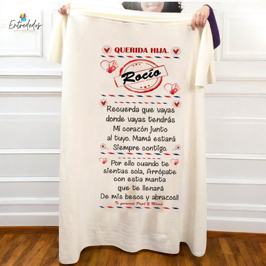 Manta con Nombre Personalizado – Detalle Único para Hijo