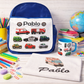 Lote escolar personalizado con nombre – Bata, Mochila, Taza, Toalla infantil