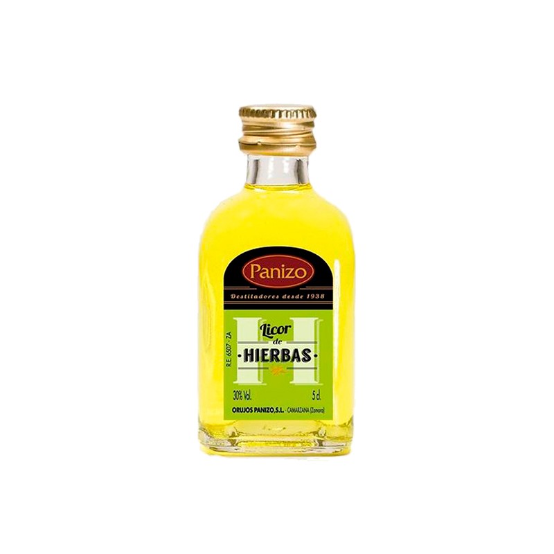 Licores Panizo 5 cl Surtidos con Vasito, Bolsa y Etiqueta Personalizada