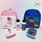 Pack Escolar Personalizado Infantil: Mochila, Cantimplora y Fiambrera