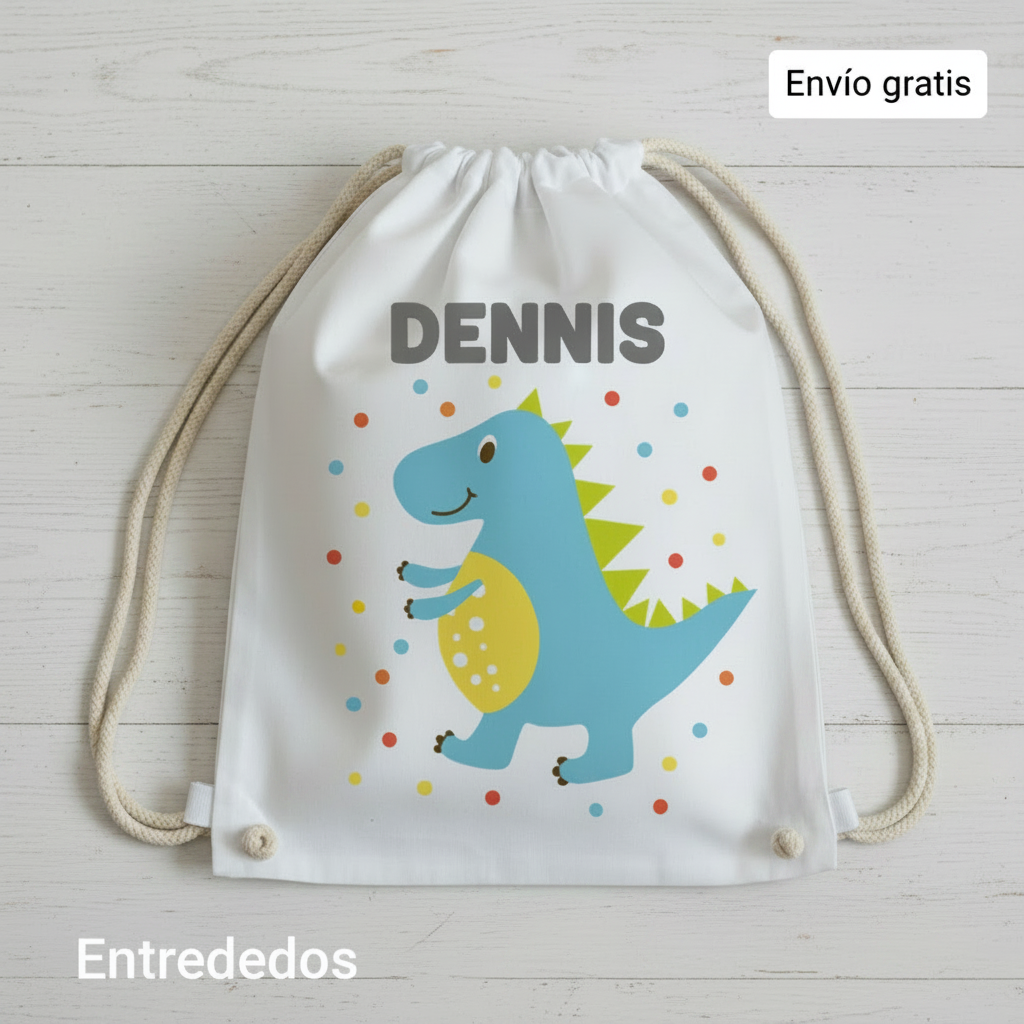 Mochila de cuerdas para Niños Personalizada - Dinos