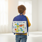Mochila Escolar Azul Personalizada - Dinos