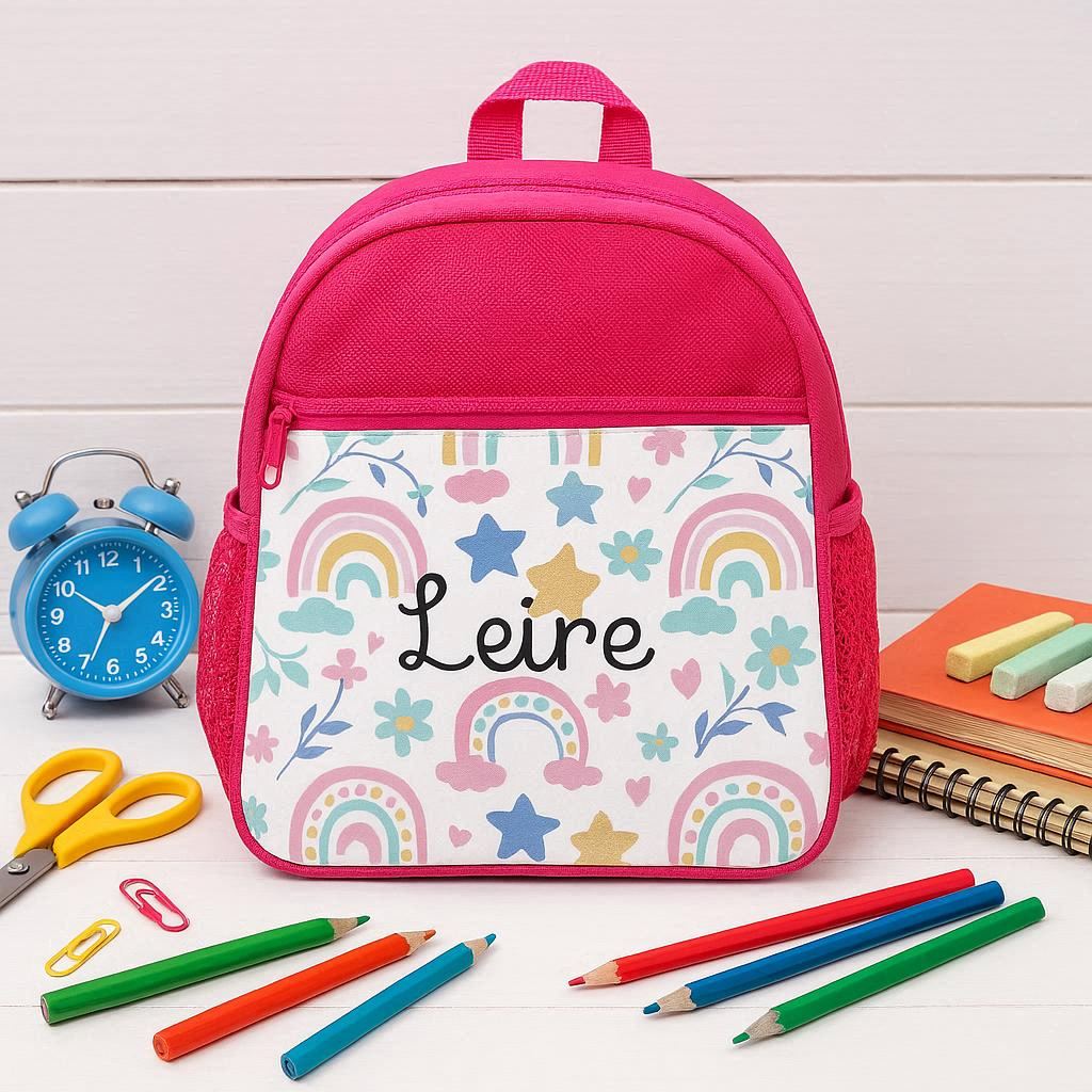 Mochila Infantil Rosa o Azul : Personajes Escolares Divertidos