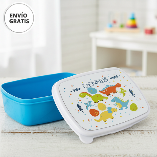 Portamerienda personalizado Escolar: Diseño Dinos