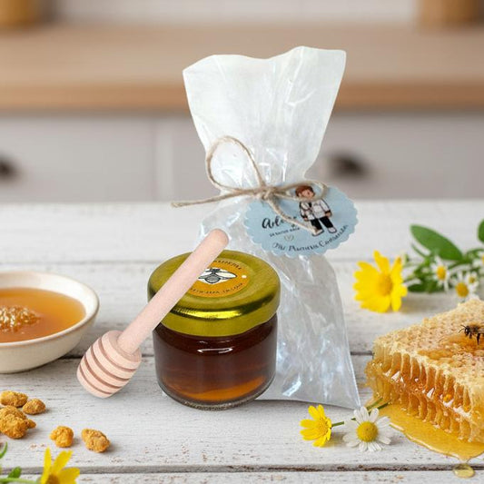 Miel en bote de cristal 25 g detalle invitados