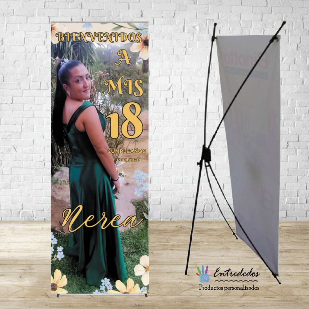 Banner personalizado de cumpleaños con tu foto favorita