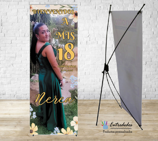 Banner personalizado de cumpleaños con tu foto favorita