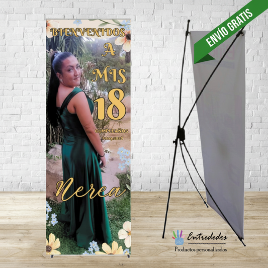 Banner personalizado de cumpleaños con tu foto favorita