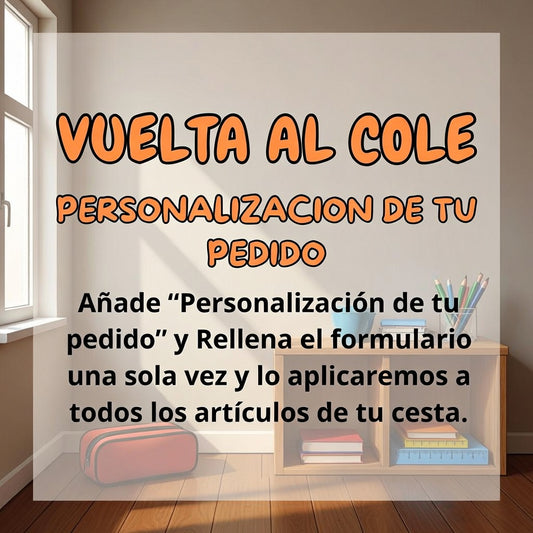 🎨 Personalización de tu pedido